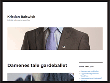 Tablet Screenshot of kristian.balswick.no